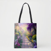 Prachtige Cottage Garden Path Tote Bag (Voorkant)