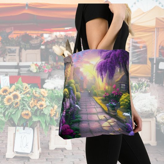 Prachtige Cottage Garden Path Tote Bag