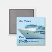 Prachtige Cruise schip Stateroom Deurmarkering Magneet (Voorkant / Achterkant)
