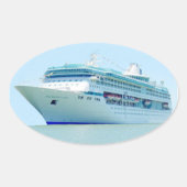 Prachtige cruiseschip Sticker (Voorkant)