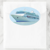 Prachtige cruiseschip Sticker (Tas)