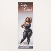 Prachtige Curvy Black Woman Yogamat (Voorkant)
