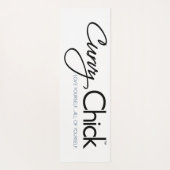 Prachtige Curvy Black Woman Yogamat (Achterkant)