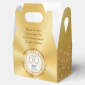 Prachtige Custom, 60th Jubileum Party Favors, Bedankdoosjes (Geopend)