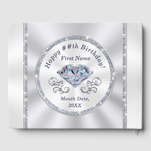 Prachtige Custom, Verjaardagsfeestje GAST BOEK Ide (Achterkant)