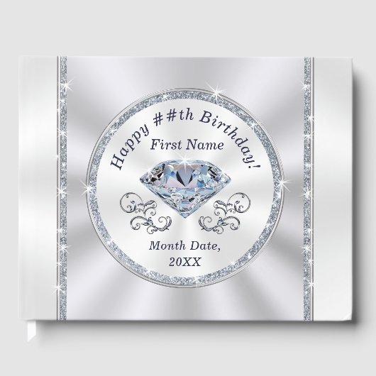 Prachtige Custom, Verjaardagsfeestje GAST BOEK Ide (Voorkant)