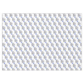 Prachtige Cute Blue Elephants Baby Boy Nursery Tafelkleed (Voorkant (Horizontaal))