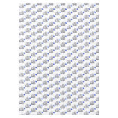 Prachtige Cute Blue Elephants Baby Boy Nursery Tafelkleed (Voorkant)