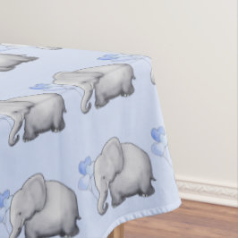Prachtige Cute Blue Elephants Baby Boy Nursery Tafelkleed