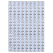 Prachtige Cute Blue Elephants Baby Boy Nursery Tafelkleed (Voorkant)