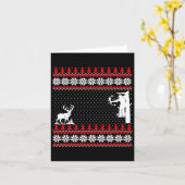 Prachtige Cute Funny Eend Jager Hertenjacht Lelijk Kaart (Gele Bloem)