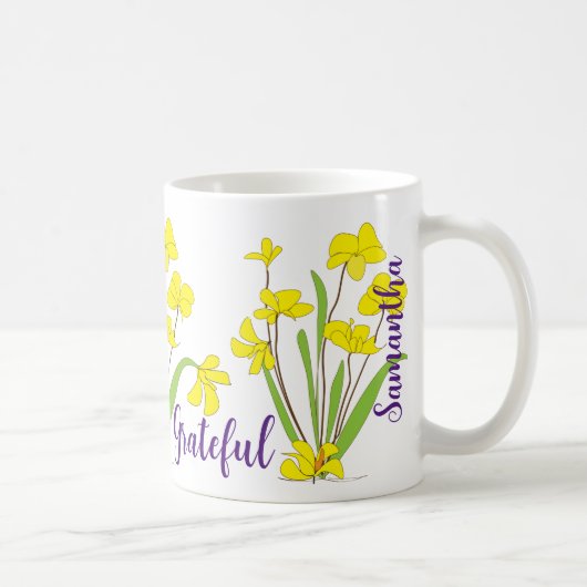 Prachtige Daffodil Flowers Coffee Mugs Koffiemok (Rechts)