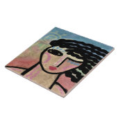 Prachtige dag Abstracte digitale verf Tegeltje (Zijkant)