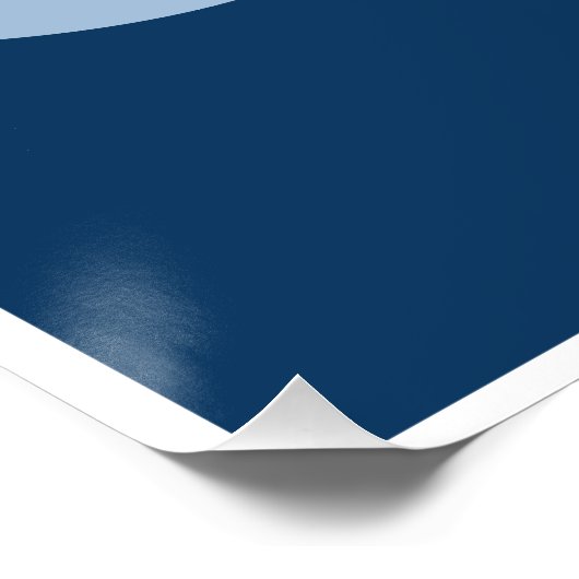 Prachtige Dag Blauwe Bloem Poster (Hoek)