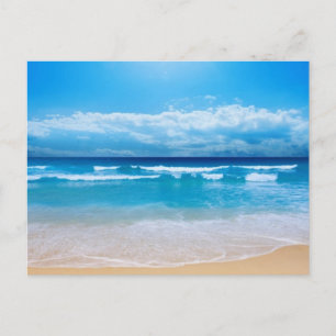 prachtige dag op het strand briefkaart