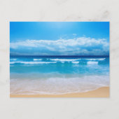 prachtige dag op het strand briefkaart (Voorkant)