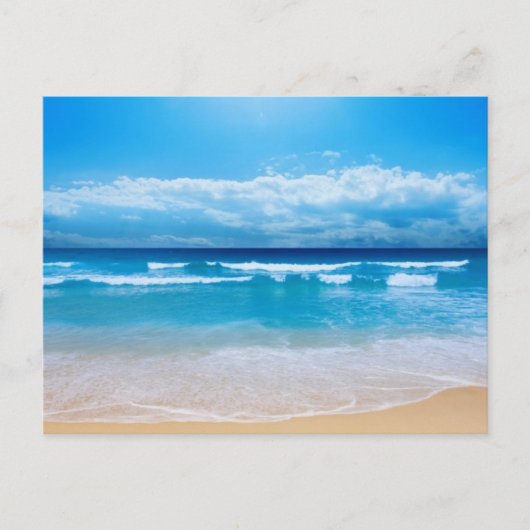 prachtige dag op het strand briefkaart (Voorkant)