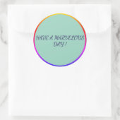 Prachtige Dag Positieve Vibes Sticker (Tas)