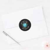 Prachtige Dag van de Aarde Ronde Sticker (Envelop)