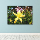 Prachtige daglelie tuin muur decor canvas afdruk (Insitu (Houten vloer))