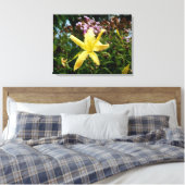 Prachtige daglelie tuin muur decor canvas afdruk (Insitu (Slaapkamer))