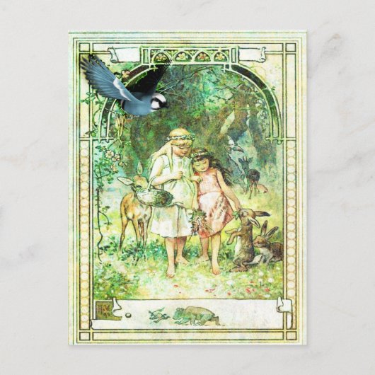  prachtige dagtuin briefkaart (Voorkant)