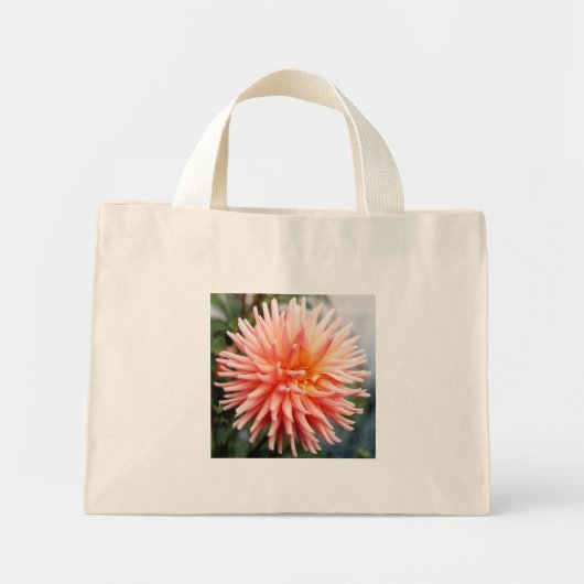 Prachtige Dahlia Bloem Mini Tote Bag (Voorkant)