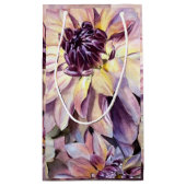 Prachtige Dahlia Flowers Klein Cadeauzakje (Achterkant)