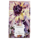 Prachtige Dahlia Flowers Klein Cadeauzakje (Voorkant)