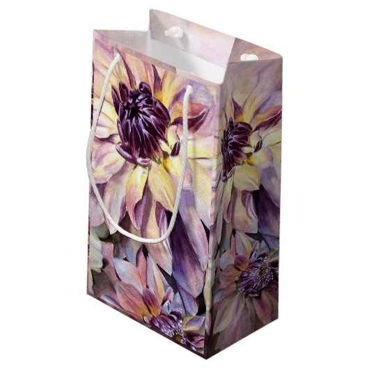 Prachtige Dahlia Flowers Klein Cadeauzakje (Achterkant Gekanteld)