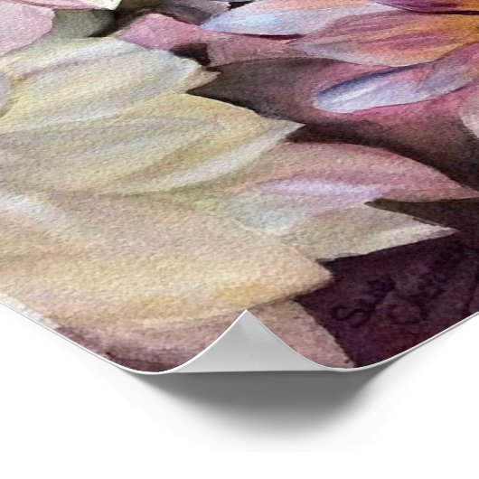 Prachtige Dahlias Poster (Hoek)