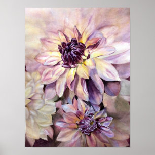 Prachtige Dahlias Poster