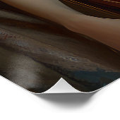 Prachtige dame in een zijderupsenter. perfect poster (Hoek)