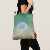 Prachtige Dandelion Wish Painterly Design Tote Bag (Dichtbij)