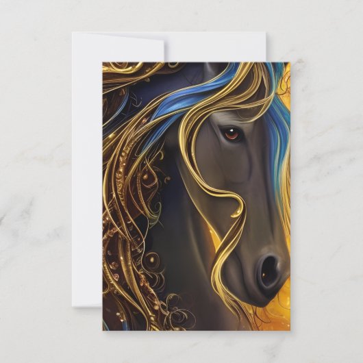 Prachtige Dark Horse Triptych Bedankkaart (Voorkant)