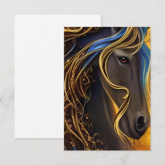 Prachtige Dark Horse Triptych Bedankkaart (Voorkant / Achterkant)