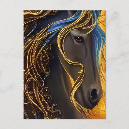 Prachtige Dark Horse Triptych Briefkaart (Voorkant)