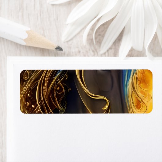 Prachtige Dark Horse Triptych Etiket (Insitu)