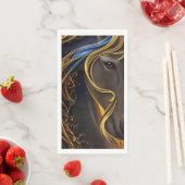 Prachtige Dark Horse Triptych Servet (Insitu)