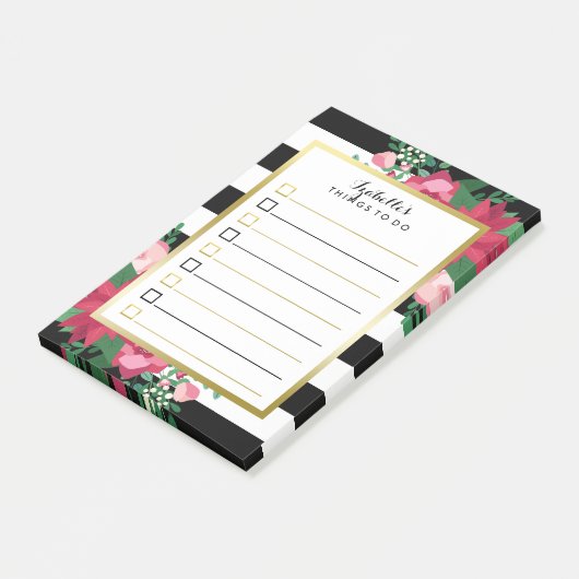 Prachtige December - de douanenaam van Bouquet om Post-it® Notes (Schuin)