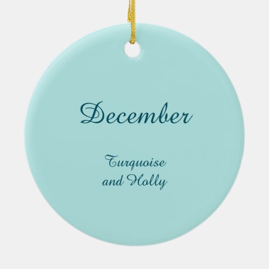 Prachtige decemberfee in Holly Keramisch Ornament (Achterkant)