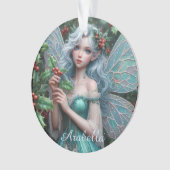 Prachtige decemberfee in Holly Ornament (voorkant)