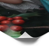 Prachtige decemberfee in Holly Perfect Poster (Hoek)