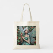Prachtige decemberfee in Holly Tote Bag (Achterkant)