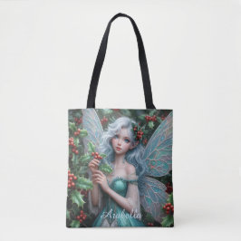 Prachtige decemberfee in Holly Tote Bag