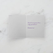 Prachtige decogrens lila grijs paars kaart (Binnen)