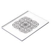 Prachtige decoratieve kwadraten notitieboek (Linkerzijde)