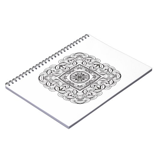 Prachtige decoratieve kwadraten notitieboek (Linkerzijde)