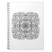 Prachtige decoratieve kwadraten notitieboek (Voorkant)