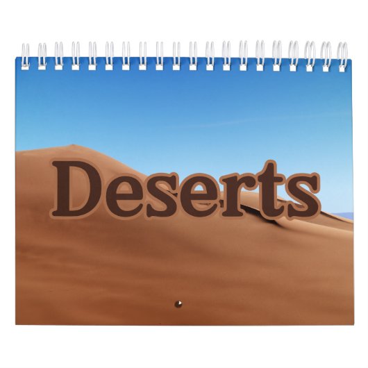 Prachtige Desert Showcase Collectie wandkalender Kalender (Hoes)